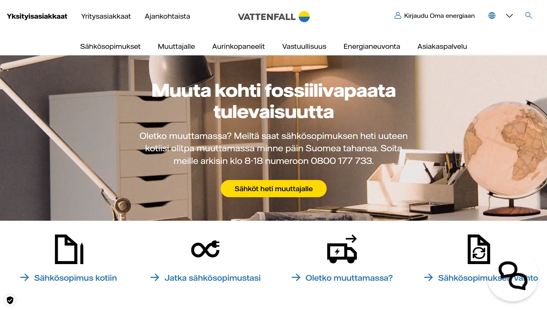 vattenfall kokemuksia